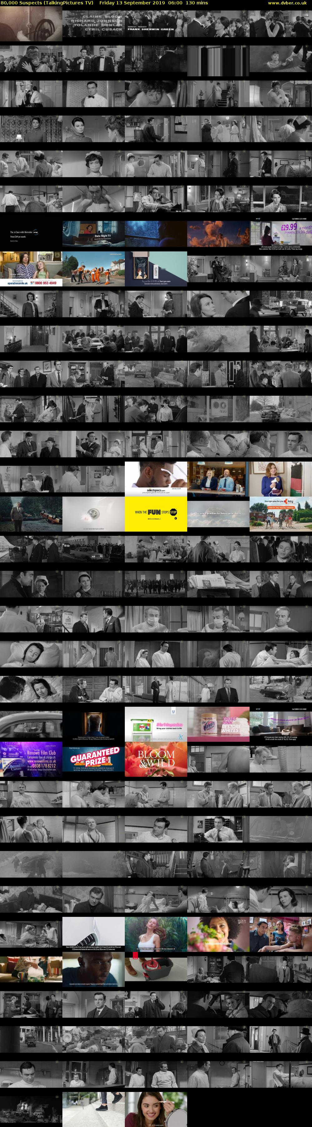 80,000 Suspects (TalkingPictures TV) Friday 13 September 2019 06:00 - 08:10