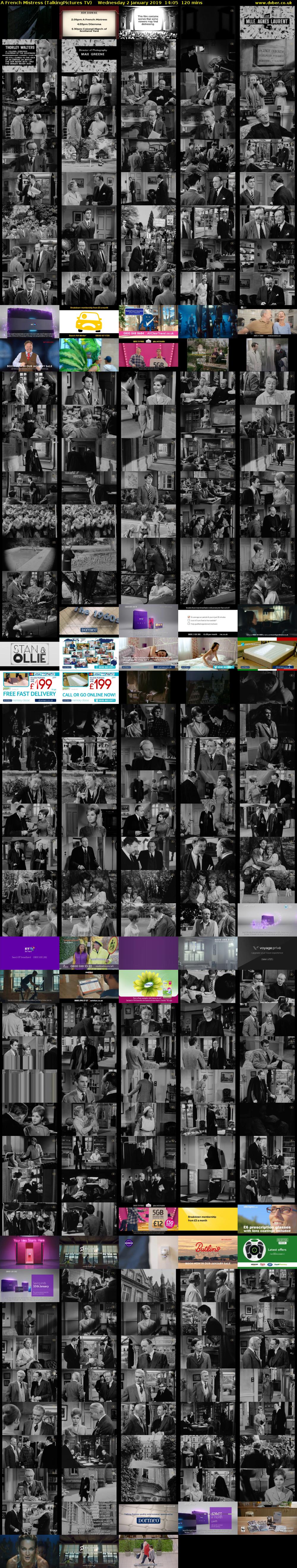 A French Mistress (TalkingPictures TV) Wednesday 2 January 2019 14:05 - 16:05