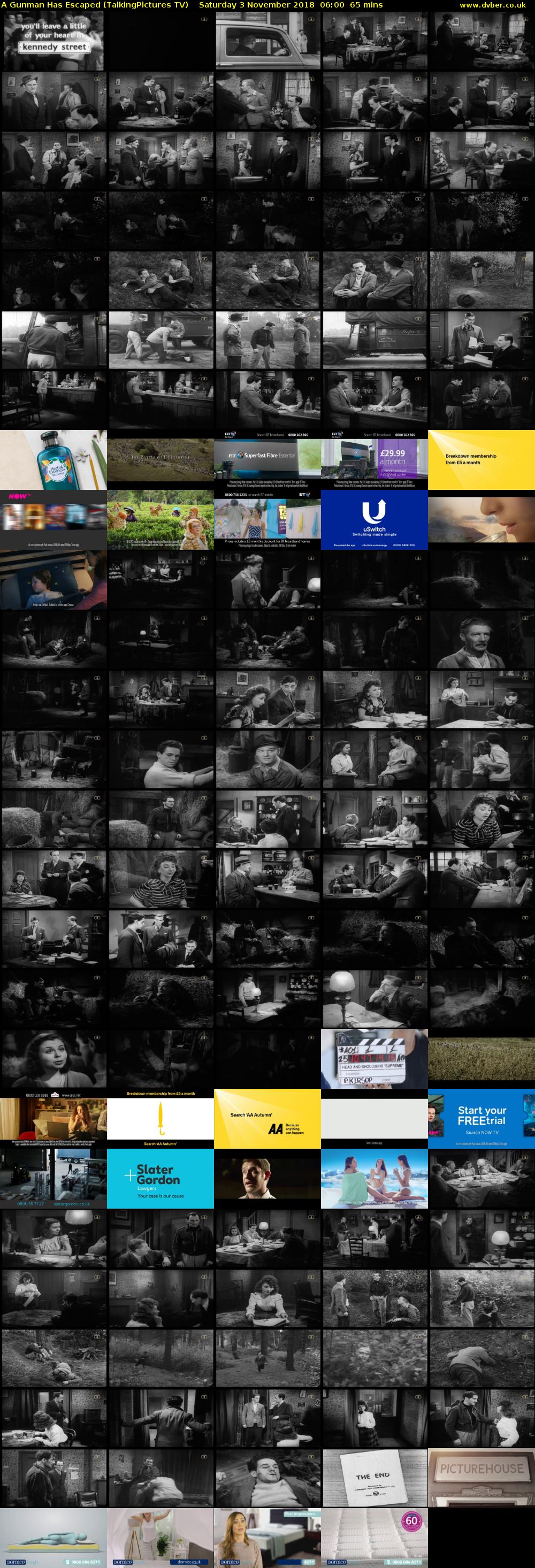 A Gunman Has Escaped (TalkingPictures TV) Saturday 3 November 2018 06:00 - 07:05