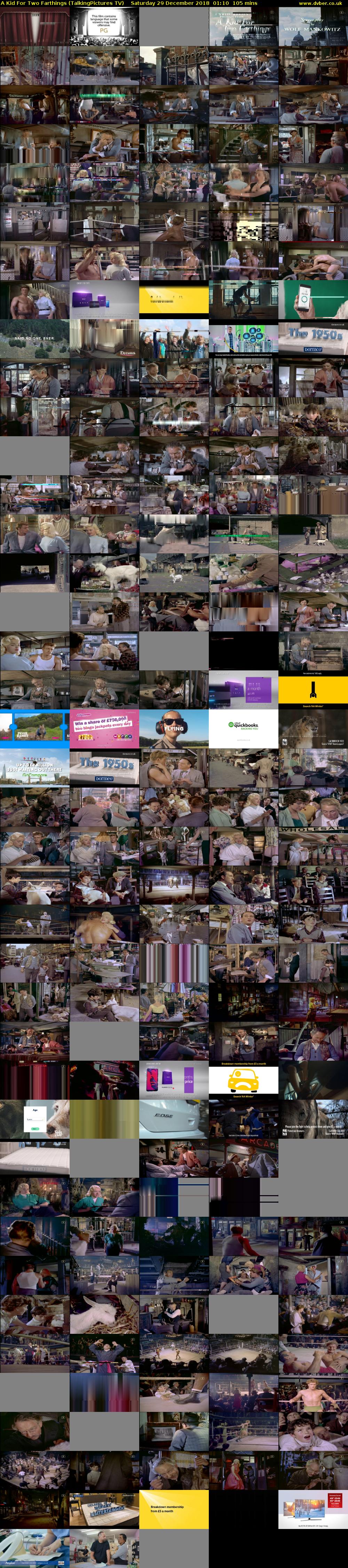 A Kid For Two Farthings (TalkingPictures TV) Saturday 29 December 2018 01:10 - 02:55