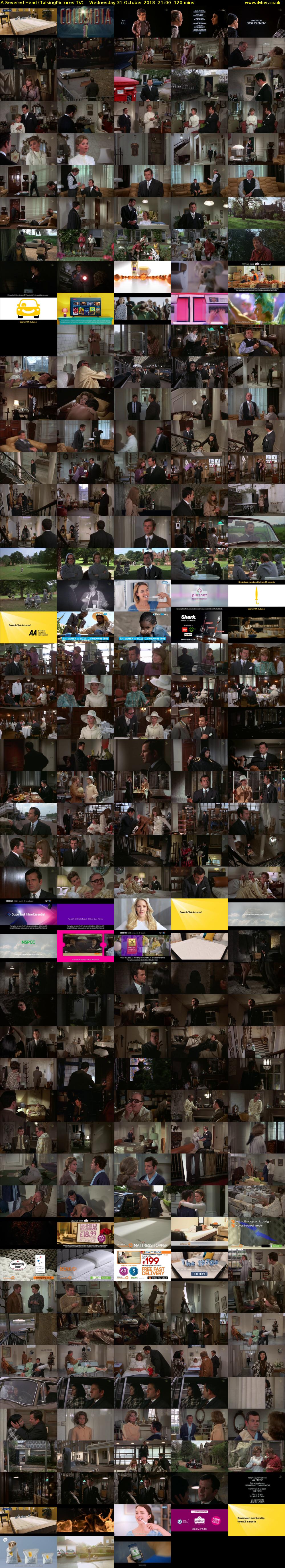 A Severed Head (TalkingPictures TV) Wednesday 31 October 2018 21:00 - 23:00