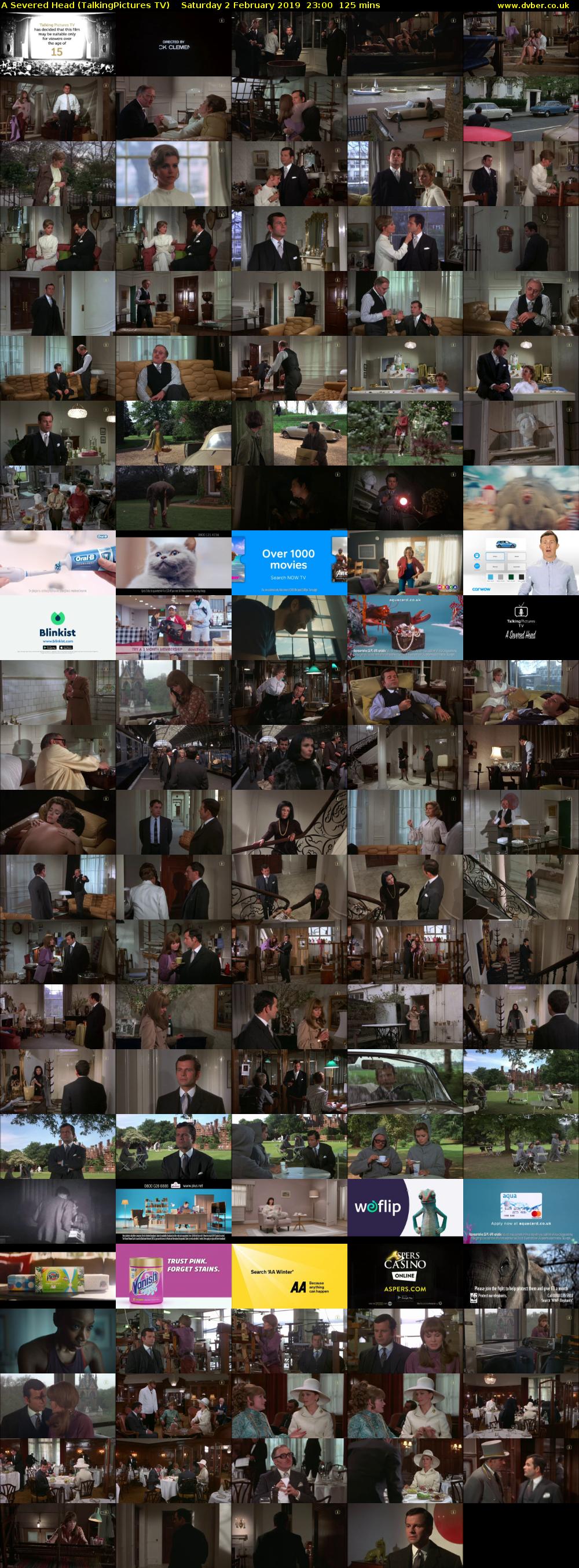 A Severed Head (TalkingPictures TV) Saturday 2 February 2019 23:00 - 01:05