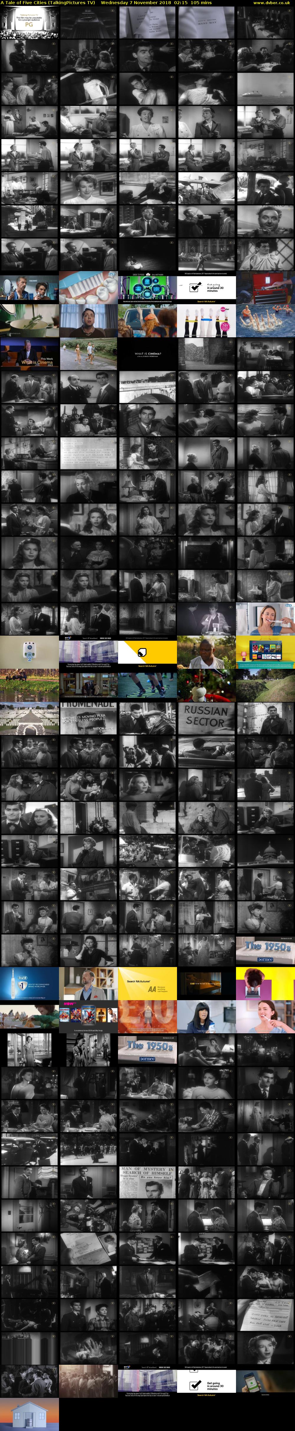 A Tale of Five Cities (TalkingPictures TV) Wednesday 7 November 2018 02:15 - 04:00