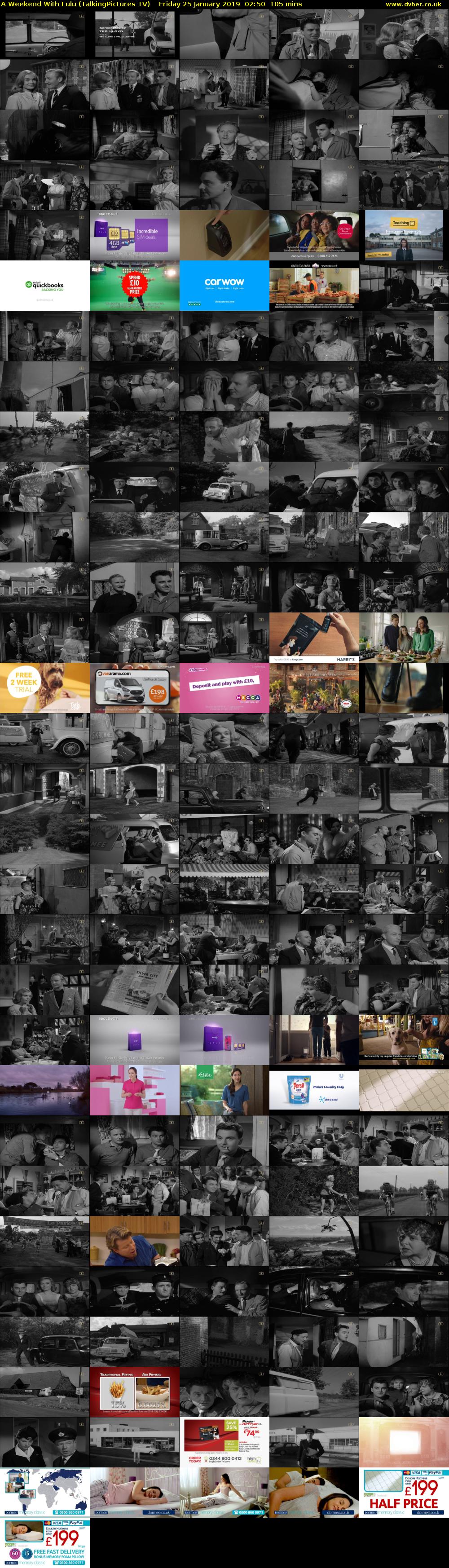 A Weekend With Lulu (TalkingPictures TV) Friday 25 January 2019 02:50 - 04:35