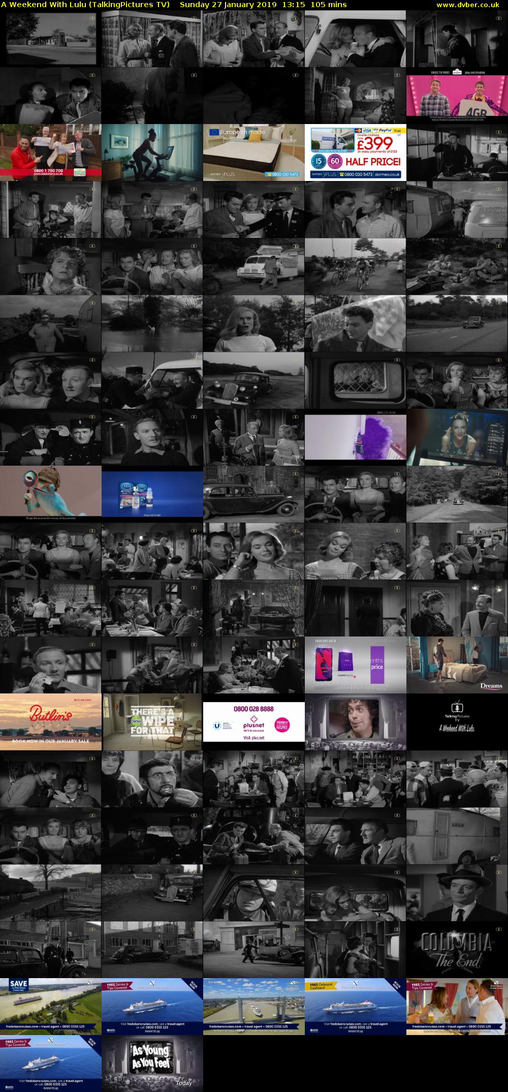 A Weekend With Lulu (TalkingPictures TV) Sunday 27 January 2019 13:15 - 15:00