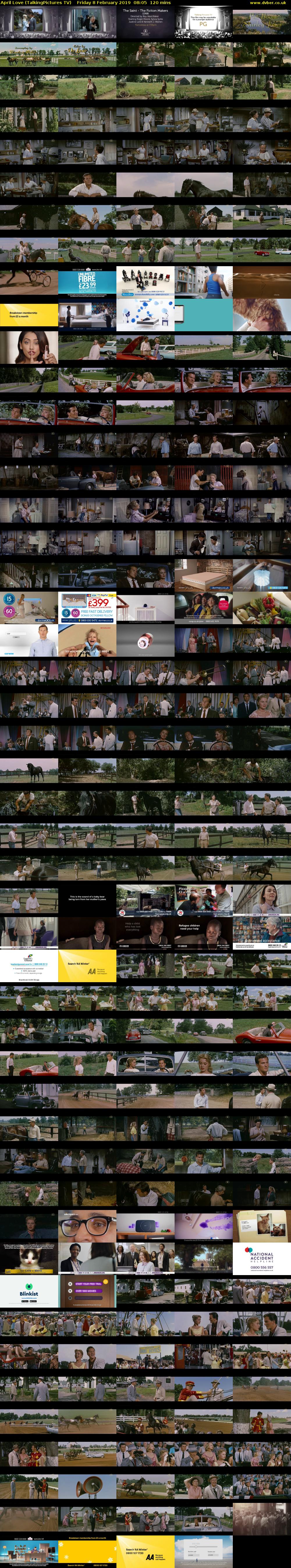 April Love (TalkingPictures TV) Friday 8 February 2019 08:05 - 10:05