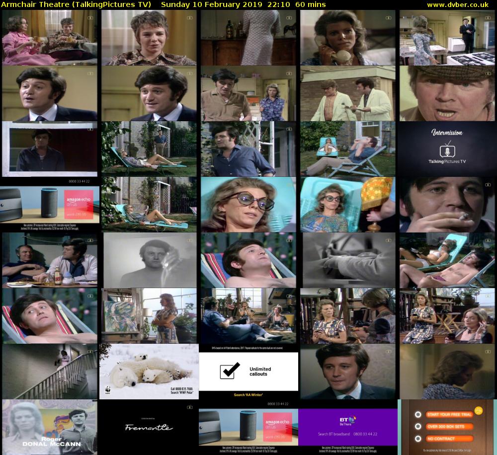 Armchair Theatre (TalkingPictures TV) Sunday 10 February 2019 22:10 - 23:10