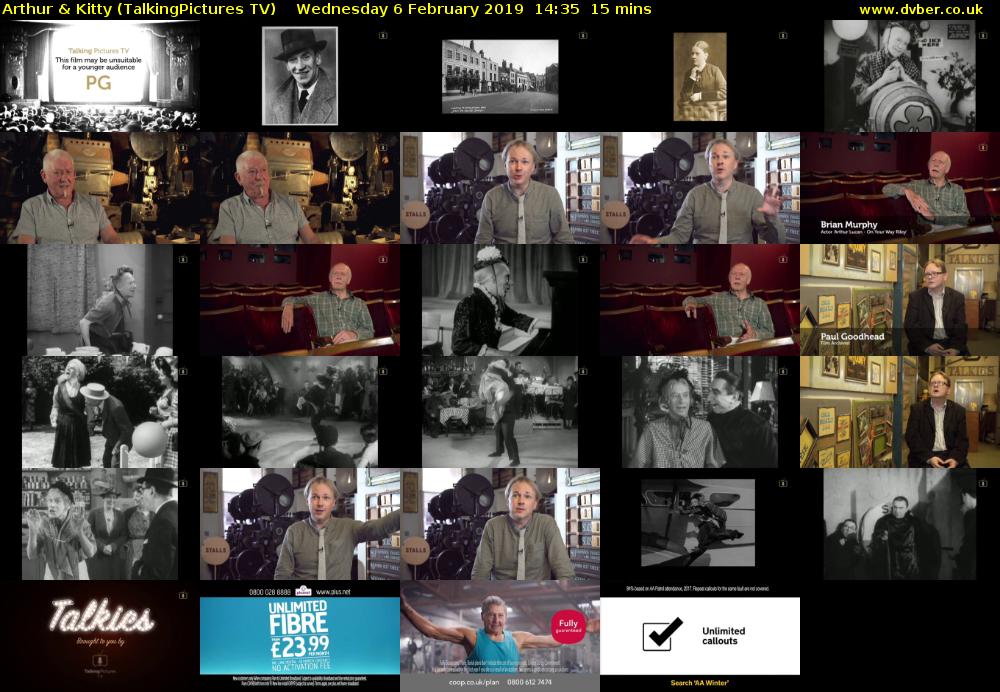 Arthur & Kitty (TalkingPictures TV) Wednesday 6 February 2019 14:35 - 14:50