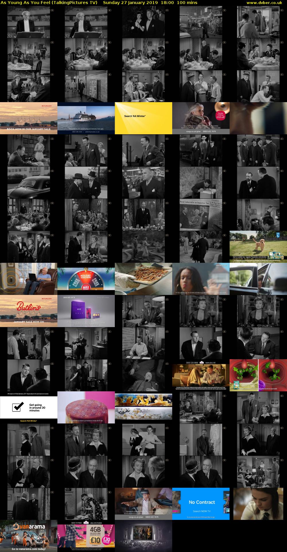 As Young As You Feel (TalkingPictures TV) Sunday 27 January 2019 18:00 - 19:40