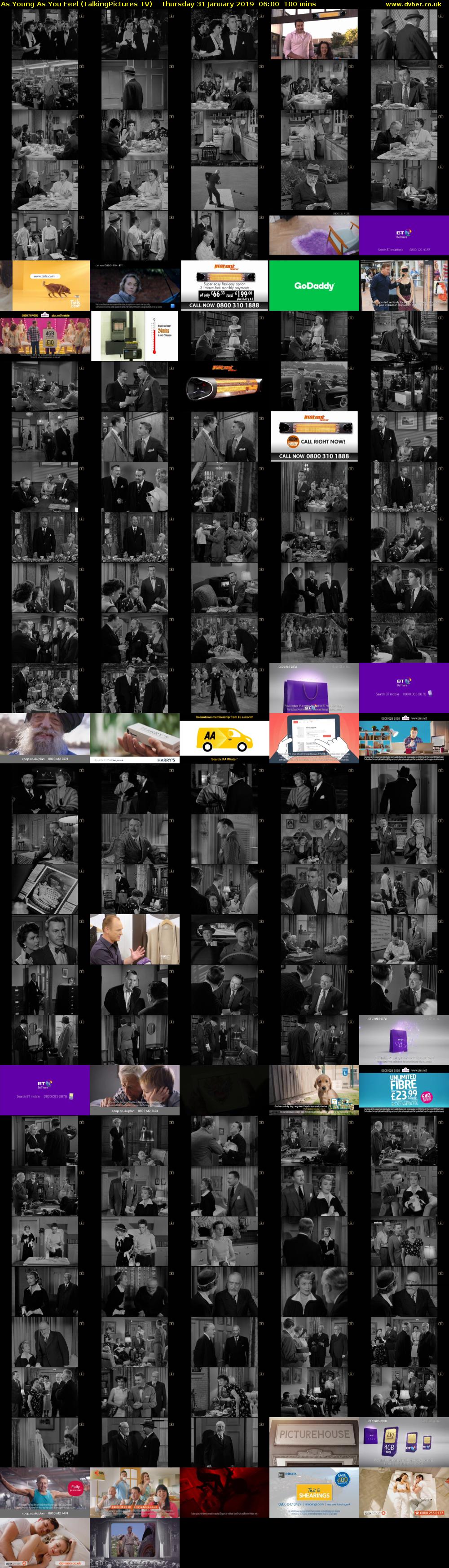 As Young As You Feel (TalkingPictures TV) Thursday 31 January 2019 06:00 - 07:40