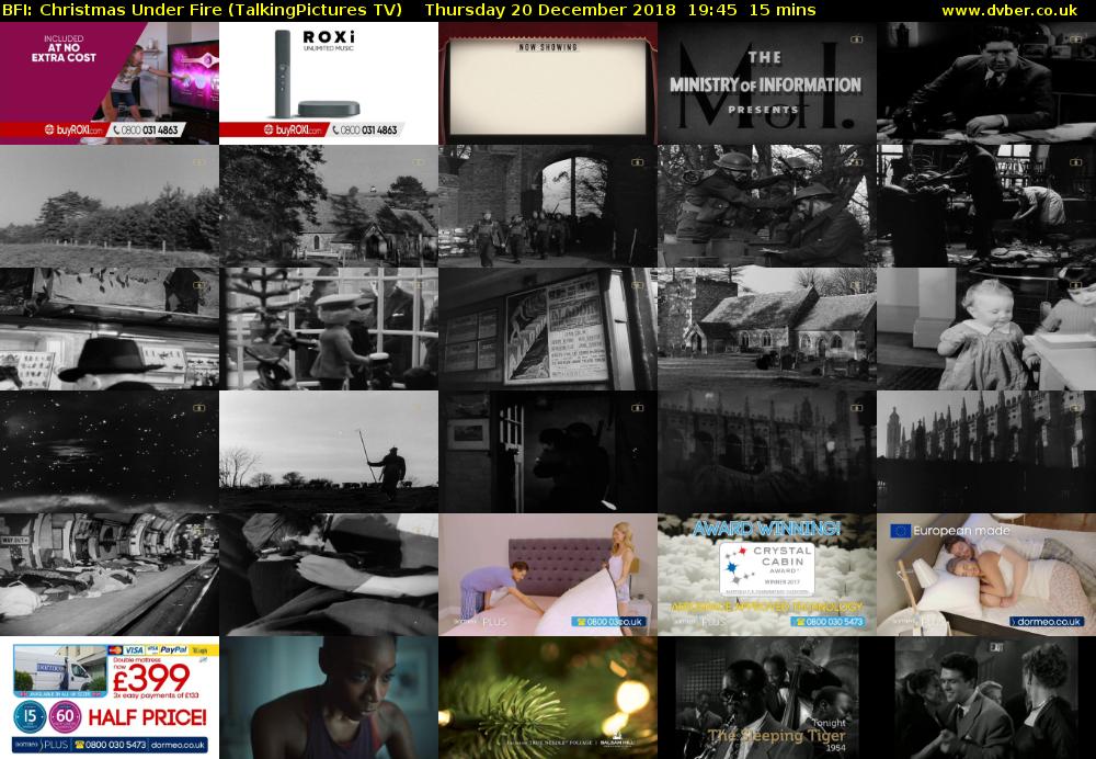 BFI: Christmas Under Fire (TalkingPictures TV) Thursday 20 December 2018 19:45 - 20:00