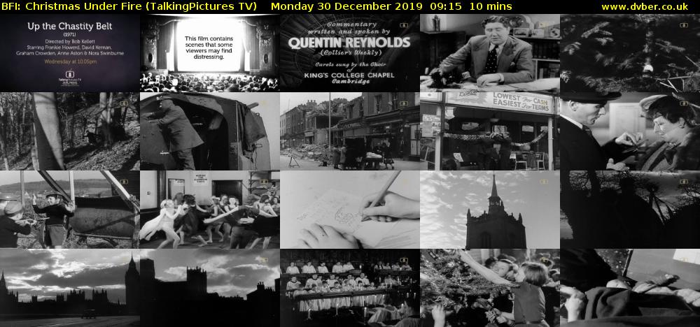 BFI: Christmas Under Fire (TalkingPictures TV) Monday 30 December 2019 09:15 - 09:25