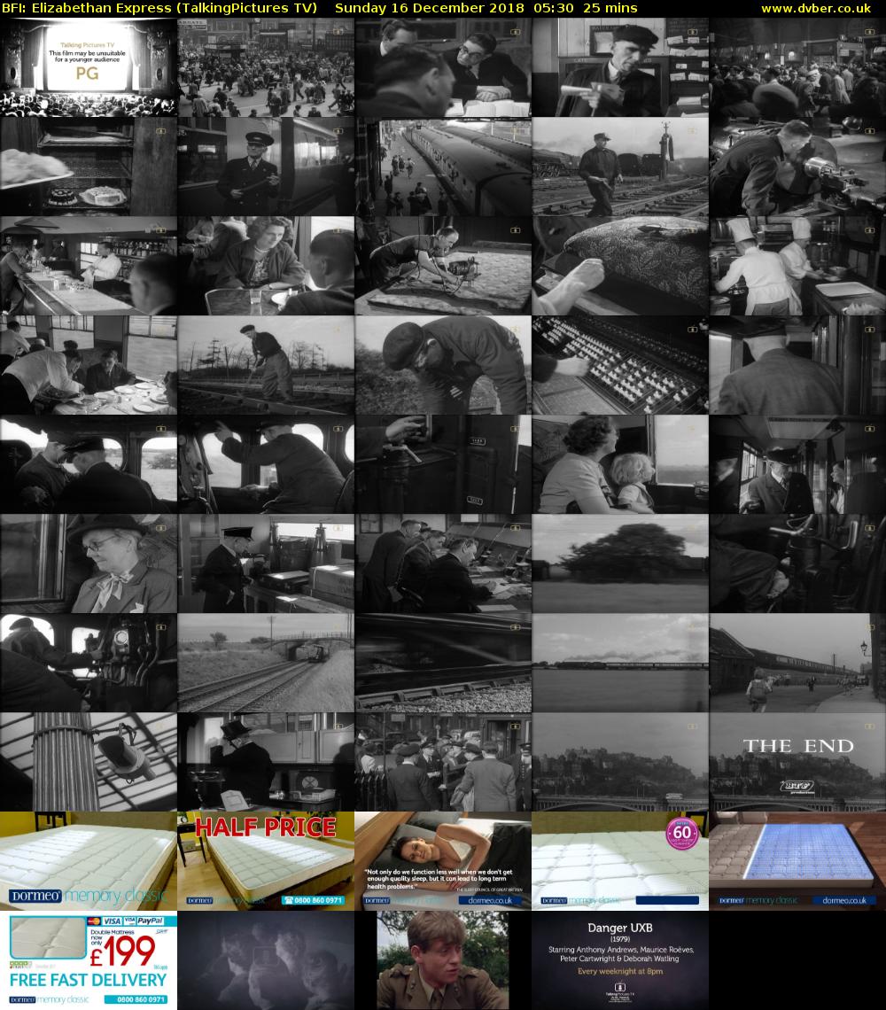 BFI: Elizabethan Express (TalkingPictures TV) Sunday 16 December 2018 05:30 - 05:55