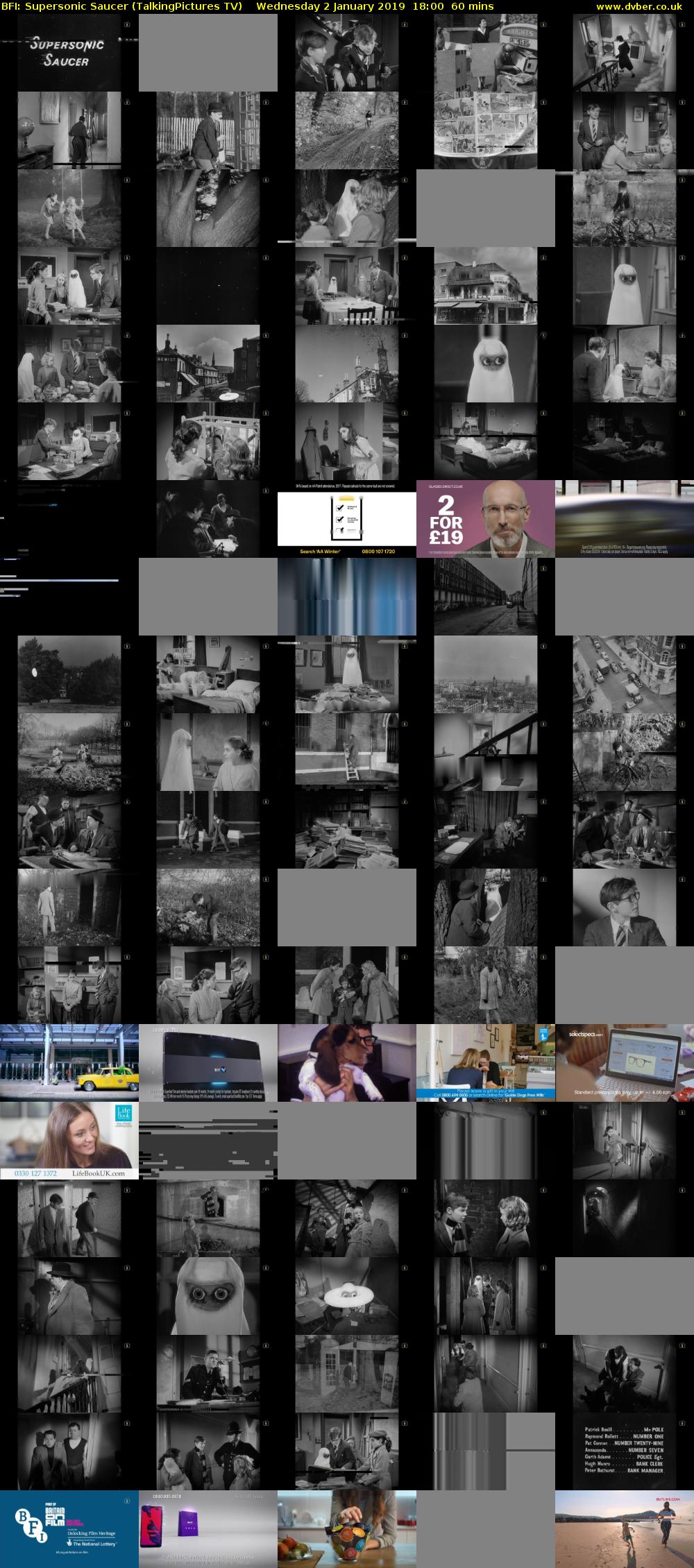 BFI: Supersonic Saucer (TalkingPictures TV) Wednesday 2 January 2019 18:00 - 19:00