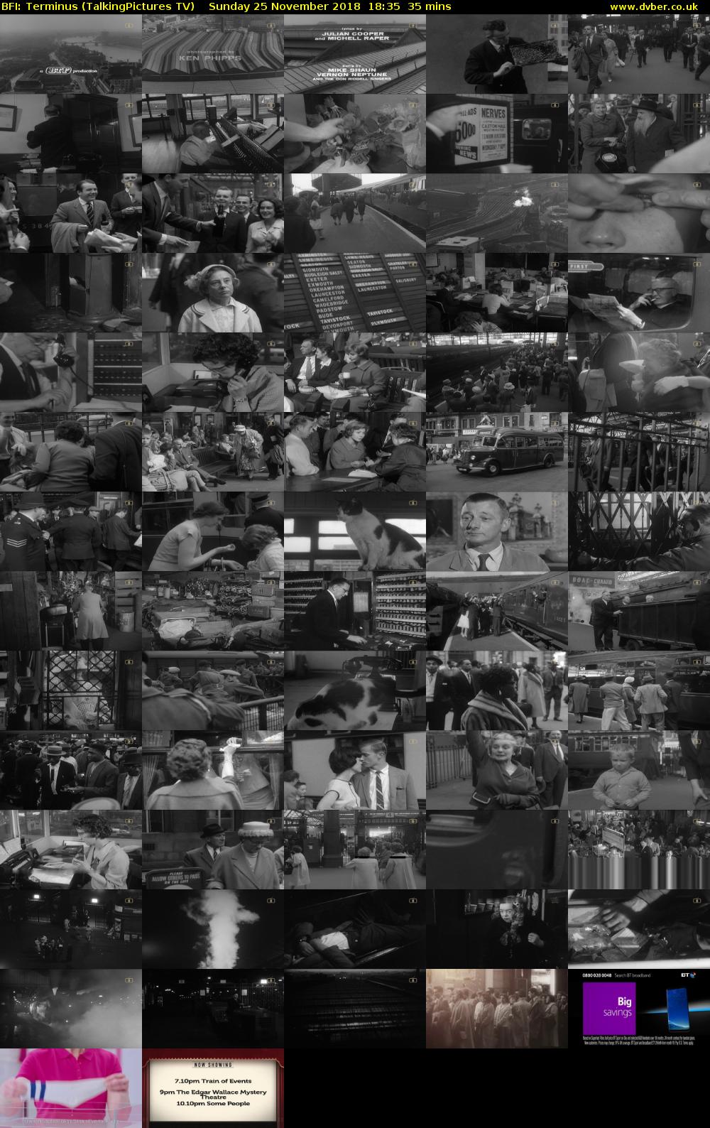 BFI: Terminus (TalkingPictures TV) Sunday 25 November 2018 18:35 - 19:10