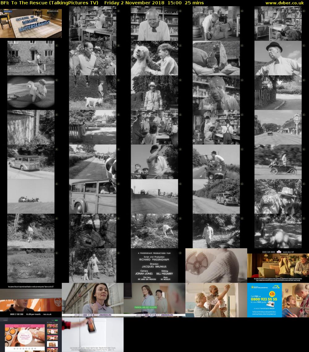 BFI: To The Rescue (TalkingPictures TV) Friday 2 November 2018 15:00 - 15:25