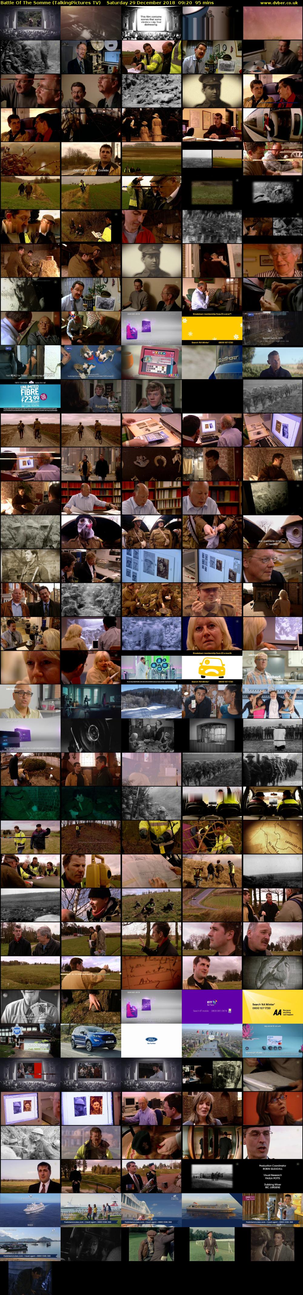 Battle Of The Somme (TalkingPictures TV) Saturday 29 December 2018 09:20 - 10:55