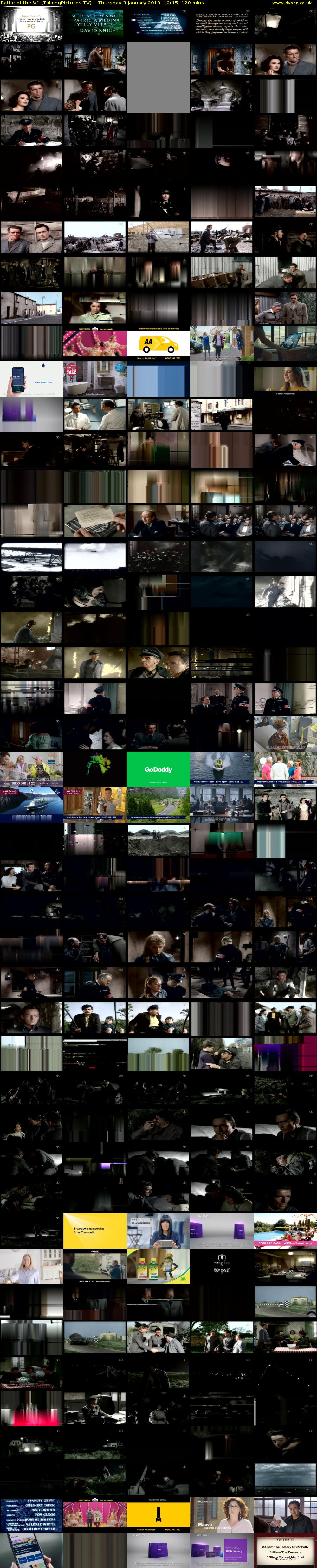 Battle of the V1 (TalkingPictures TV) Thursday 3 January 2019 12:15 - 14:15