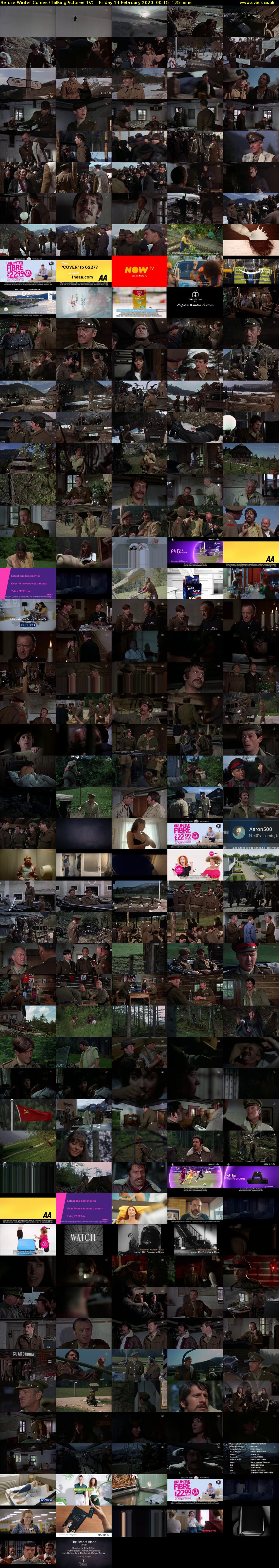 Before Winter Comes (TalkingPictures TV) Friday 14 February 2020 00:15 - 02:20