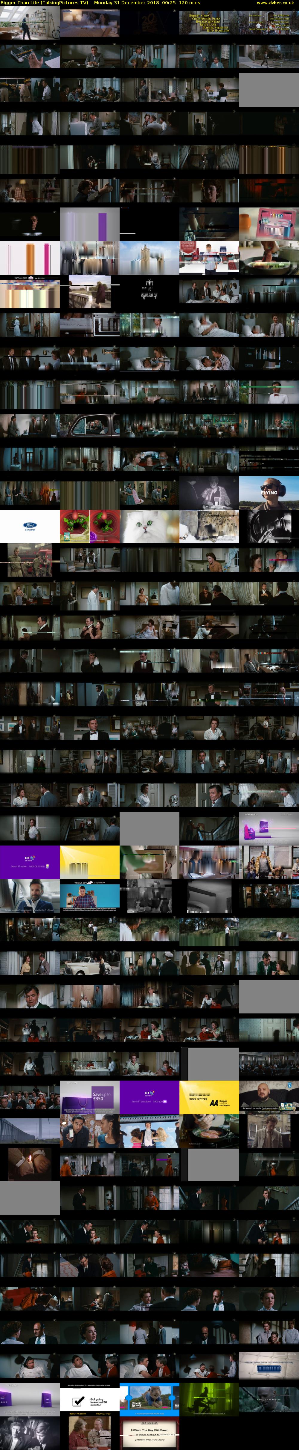 Bigger Than Life (TalkingPictures TV) Monday 31 December 2018 00:25 - 02:25