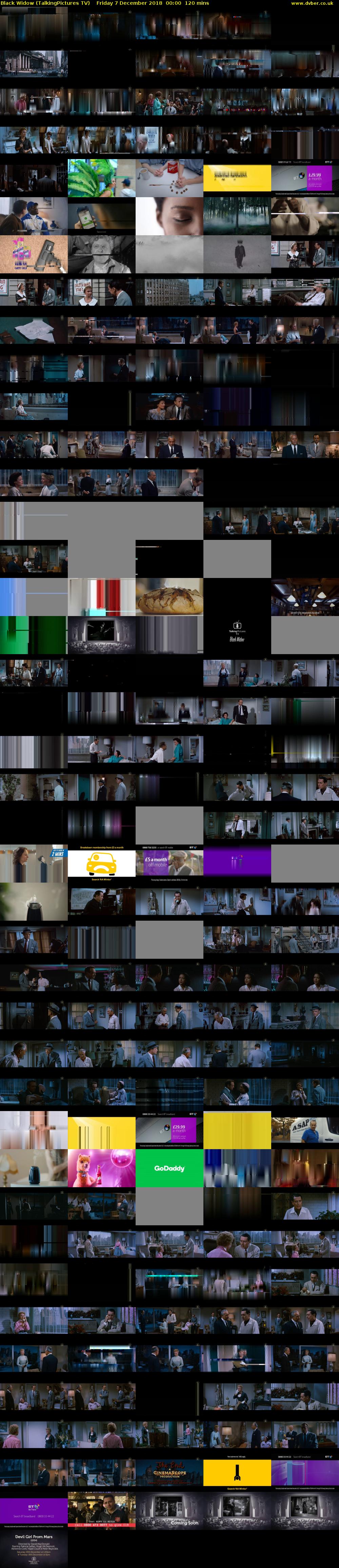 Black Widow (TalkingPictures TV) Friday 7 December 2018 00:00 - 02:00