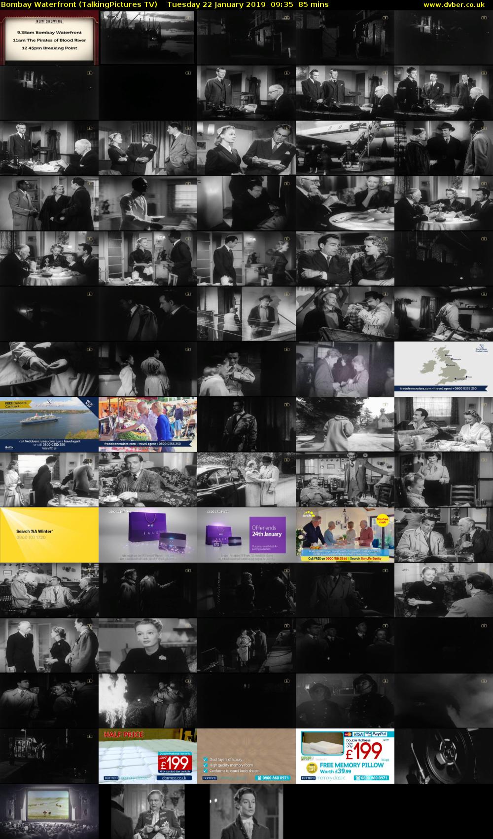 Bombay Waterfront (TalkingPictures TV) Tuesday 22 January 2019 09:35 - 11:00