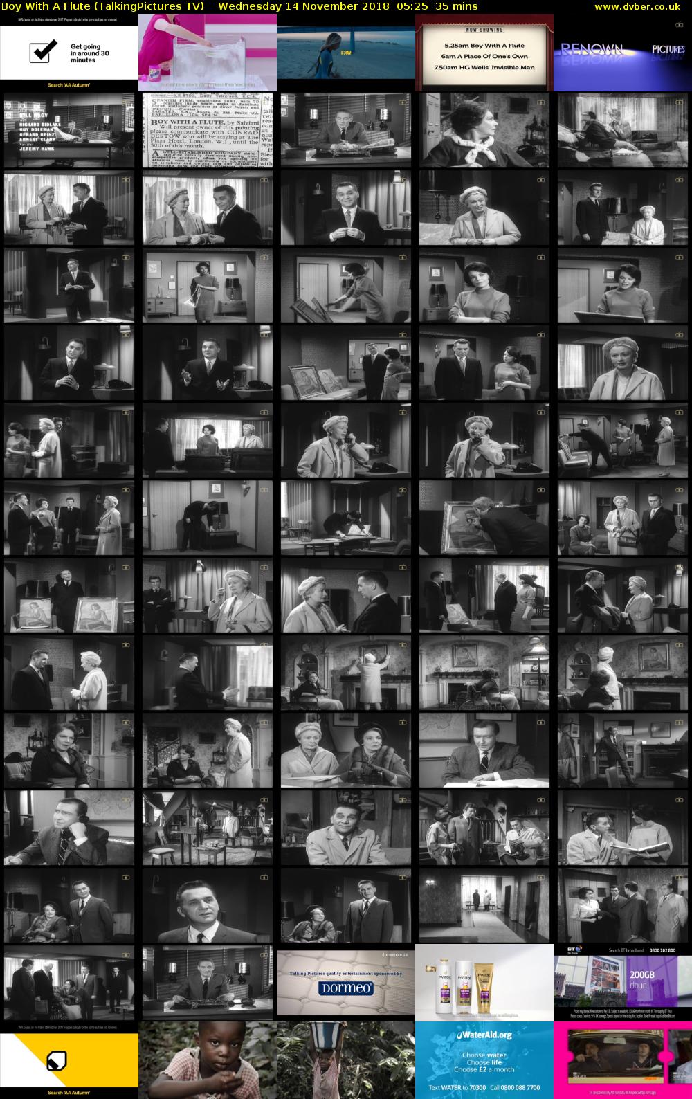 Boy With A Flute (TalkingPictures TV) Wednesday 14 November 2018 05:25 - 06:00