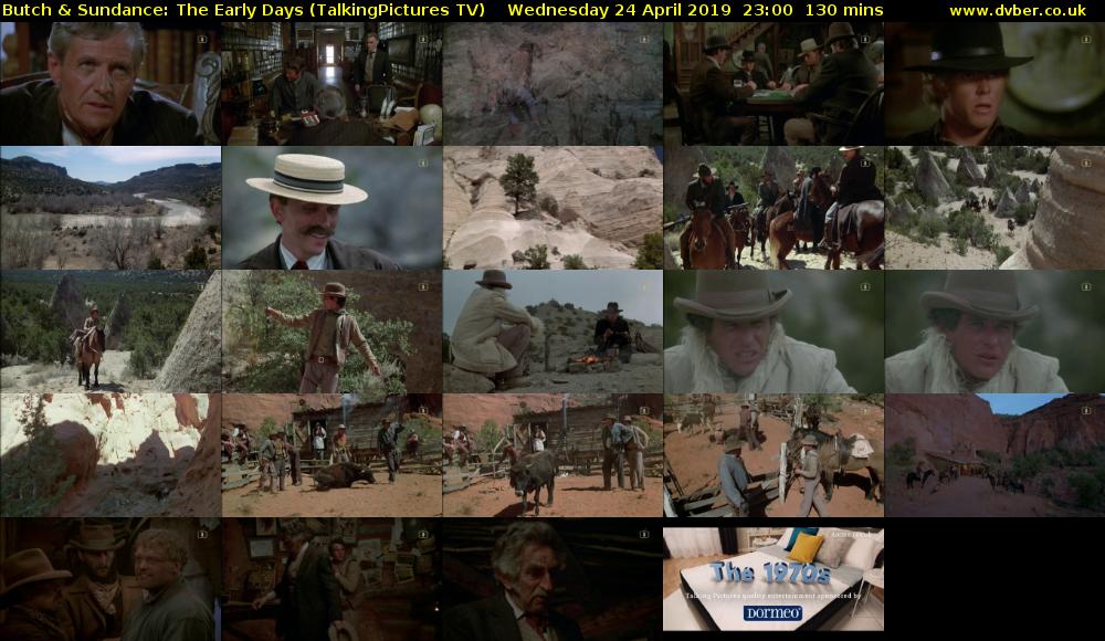 Butch & Sundance: The Early Days (TalkingPictures TV) Wednesday 24 April 2019 23:00 - 01:10