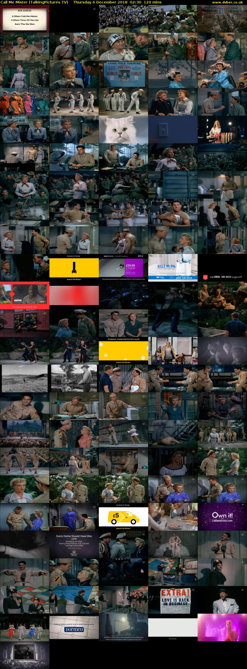 Call Me Mister (TalkingPictures TV) Thursday 6 December 2018 02:30 - 04:30