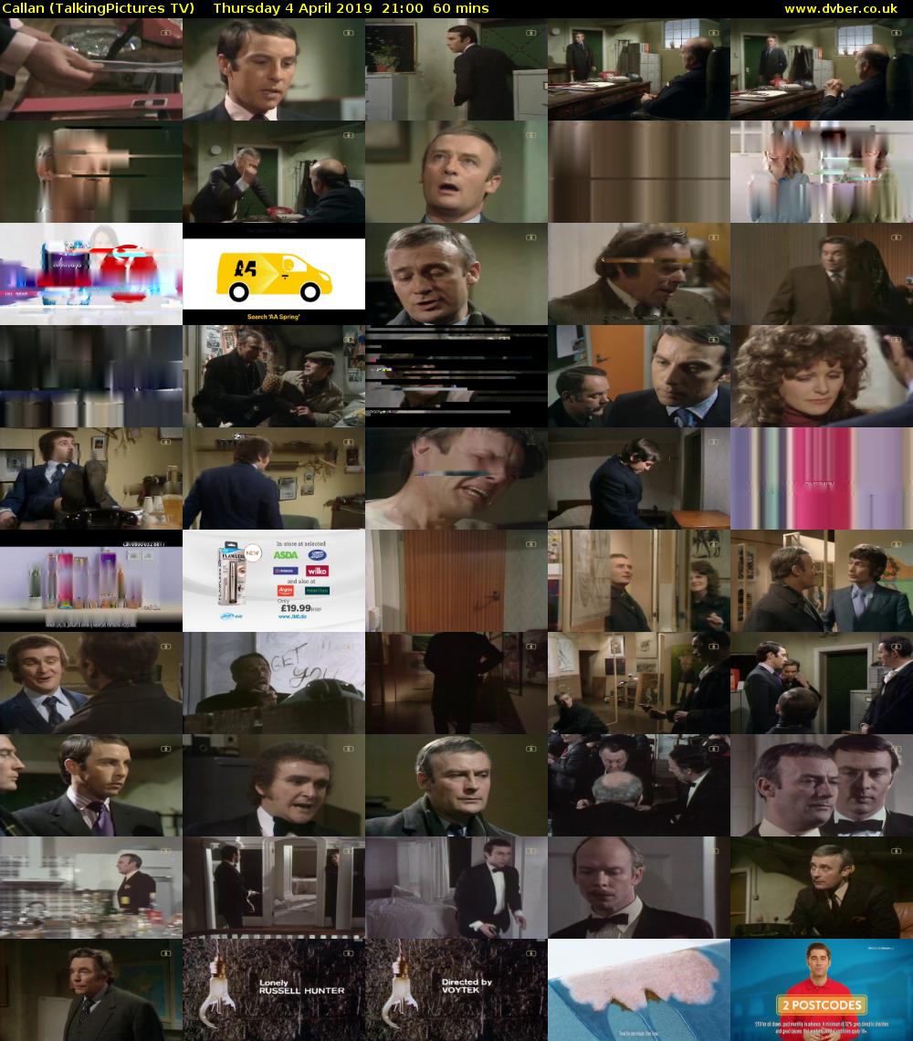 Callan (TalkingPictures TV) Thursday 4 April 2019 21:00 - 22:00
