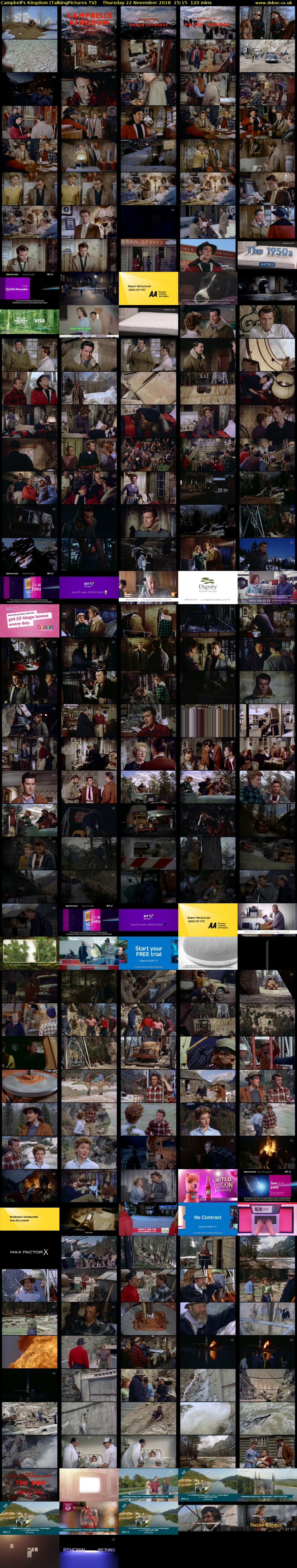 Campbell's Kingdom (TalkingPictures TV) Thursday 22 November 2018 15:15 - 17:15