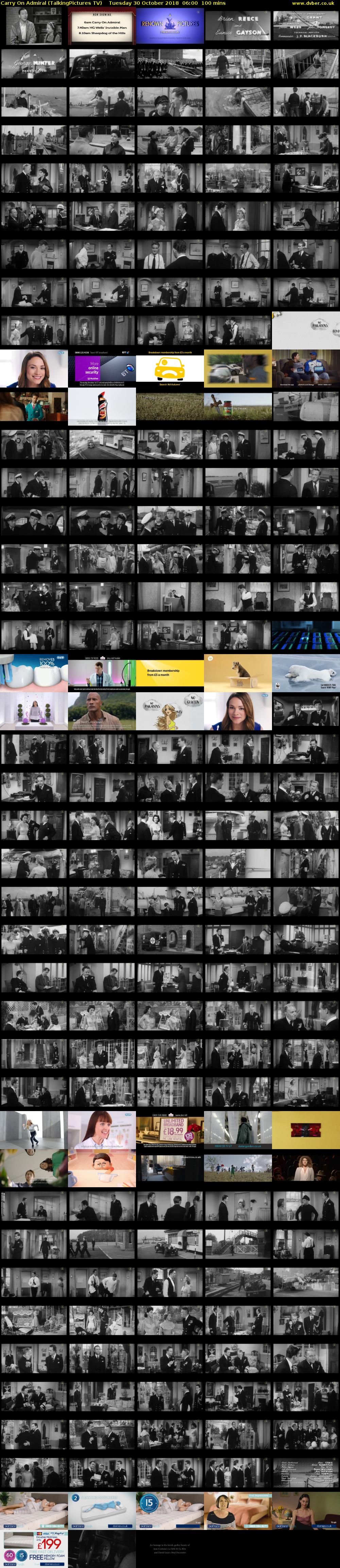 Carry On Admiral (TalkingPictures TV) Tuesday 30 October 2018 06:00 - 07:40