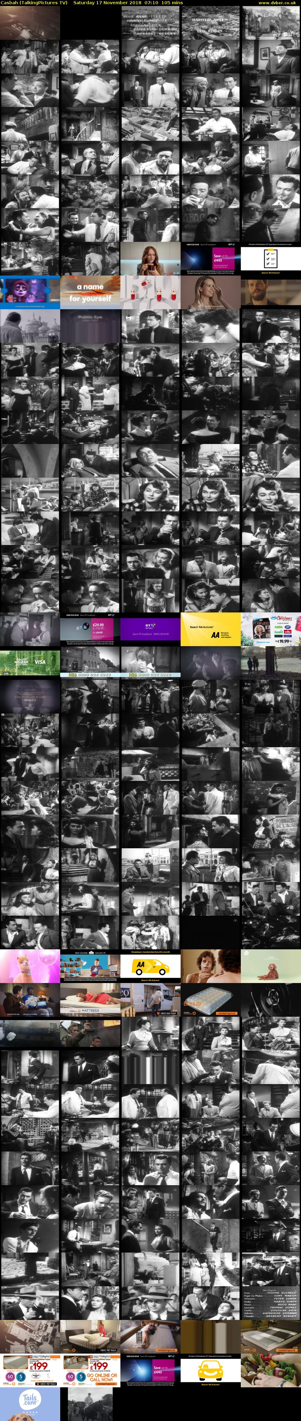 Casbah (TalkingPictures TV) Saturday 17 November 2018 07:10 - 08:55