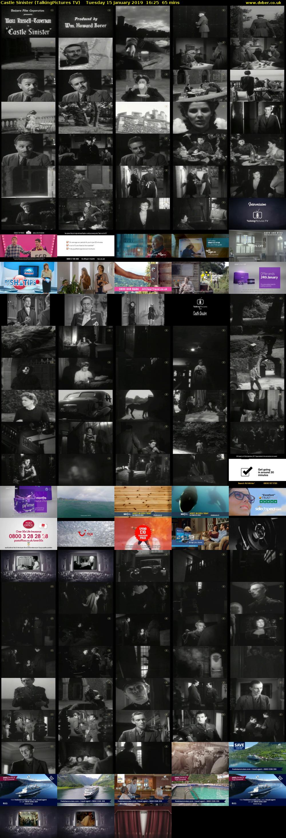 Castle Sinister (TalkingPictures TV) Tuesday 15 January 2019 16:25 - 17:30