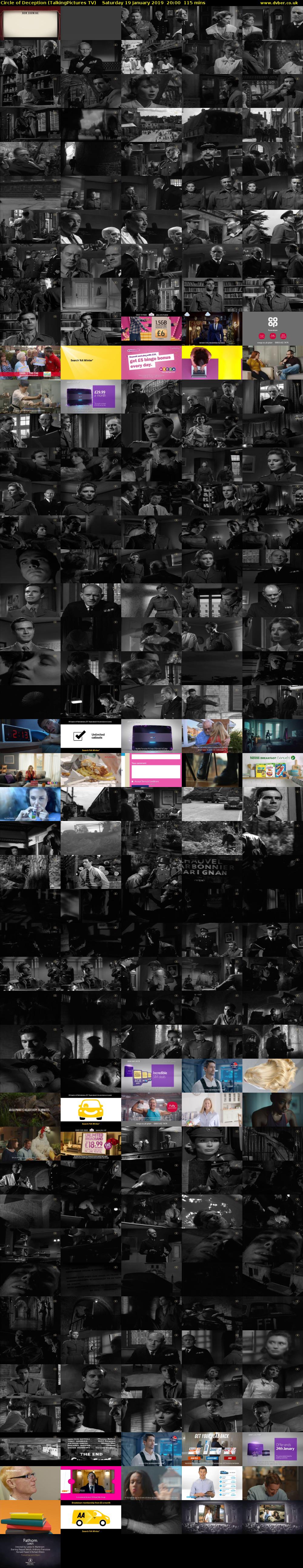 Circle of Deception (TalkingPictures TV) Saturday 19 January 2019 20:00 - 21:55