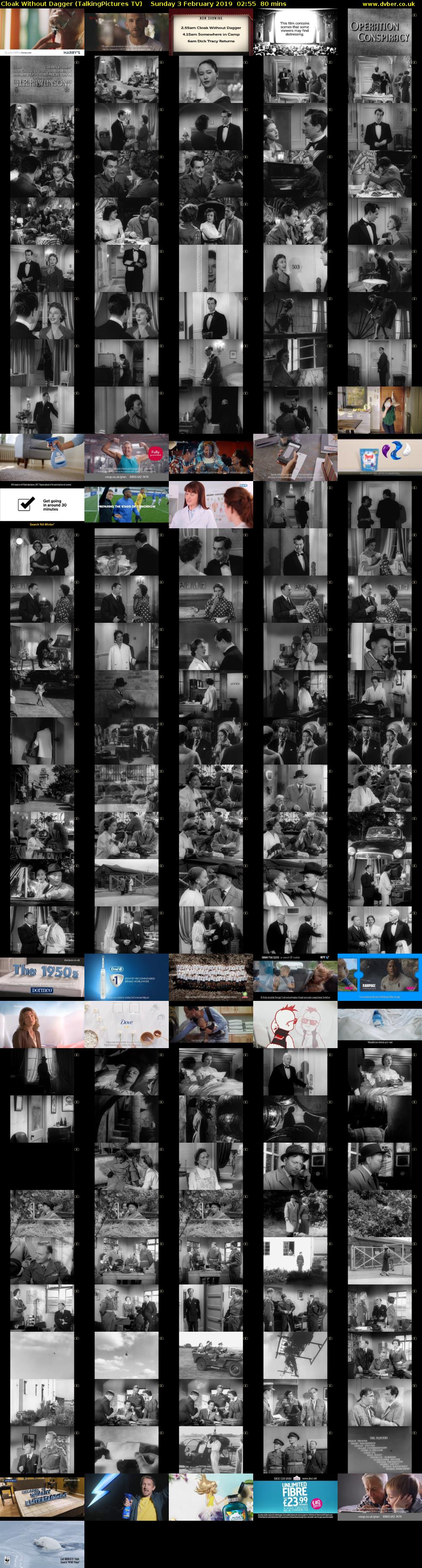 Cloak Without Dagger (TalkingPictures TV) Sunday 3 February 2019 02:55 - 04:15