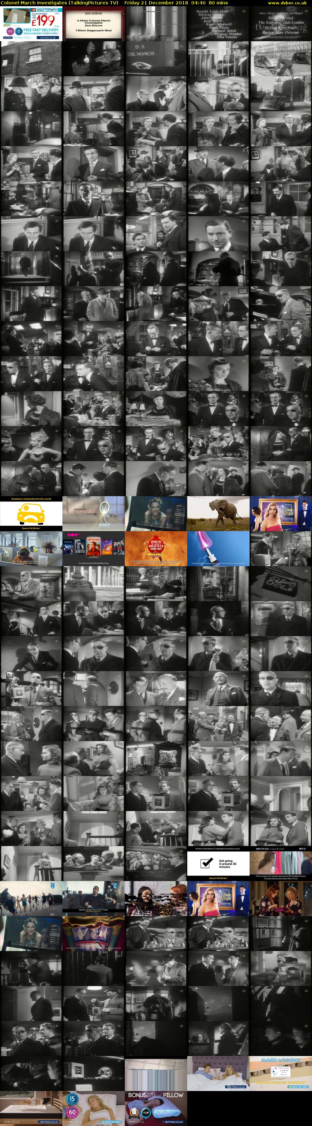 Colonel March Investigates (TalkingPictures TV) Friday 21 December 2018 04:40 - 06:00