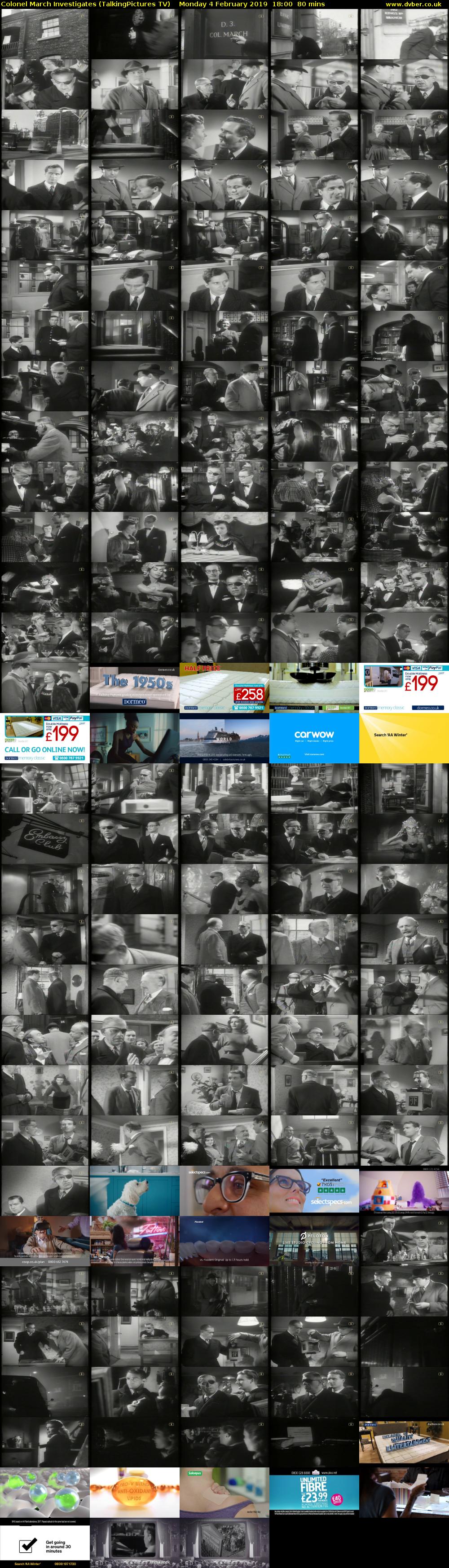 Colonel March Investigates (TalkingPictures TV) Monday 4 February 2019 18:00 - 19:20