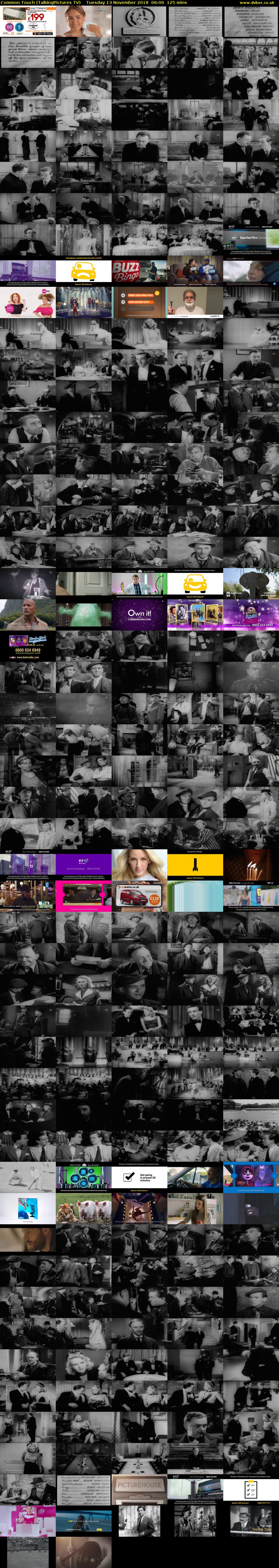 Common Touch (TalkingPictures TV) Tuesday 13 November 2018 06:00 - 08:05