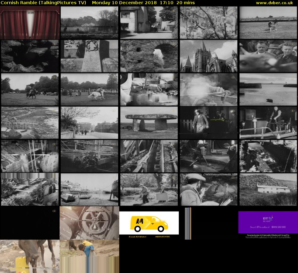 Cornish Ramble (TalkingPictures TV) Monday 10 December 2018 17:10 - 17:30