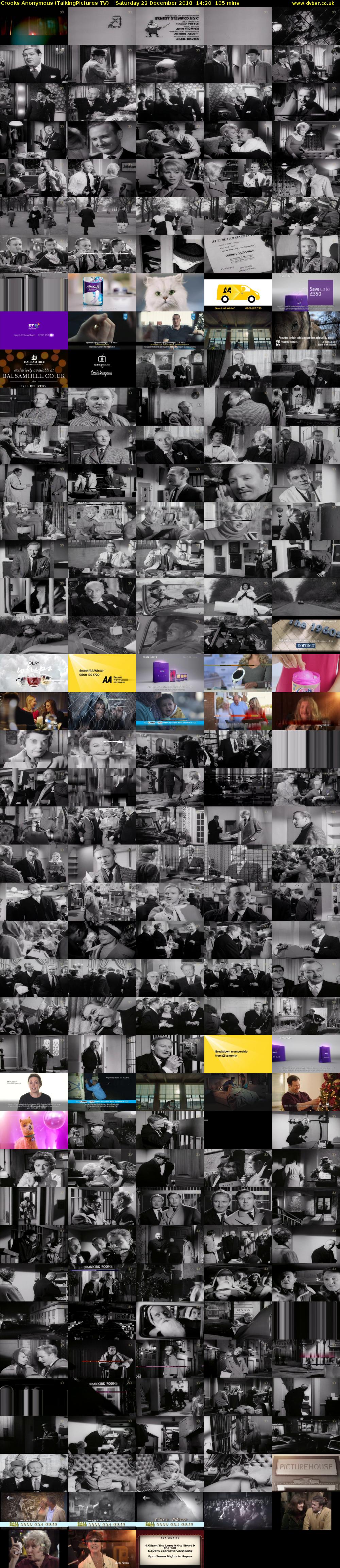 Crooks Anonymous (TalkingPictures TV) Saturday 22 December 2018 14:20 - 16:05