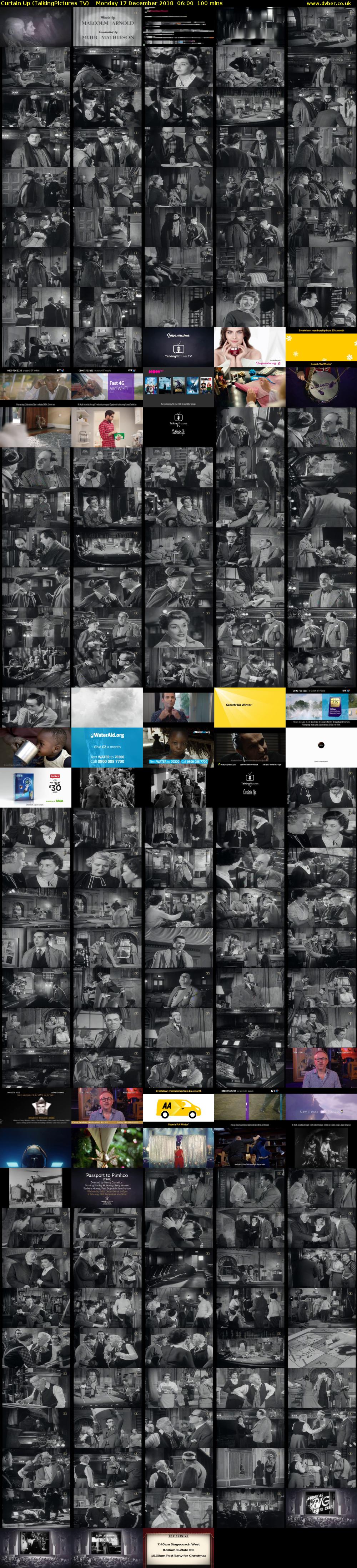 Curtain Up (TalkingPictures TV) Monday 17 December 2018 06:00 - 07:40