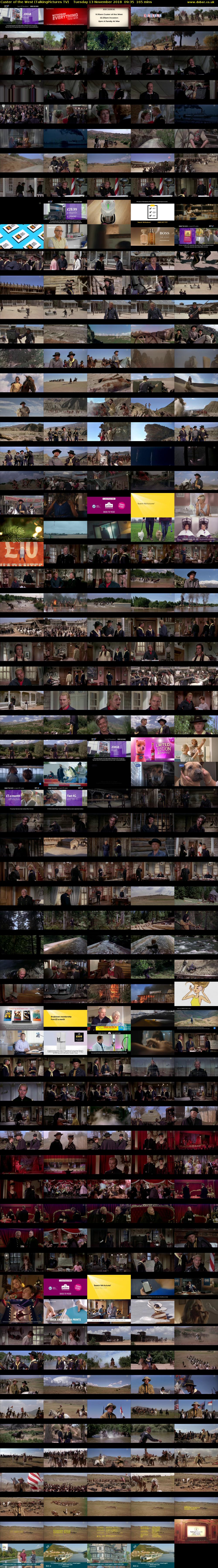 Custer of the West (TalkingPictures TV) Tuesday 13 November 2018 09:35 - 12:20