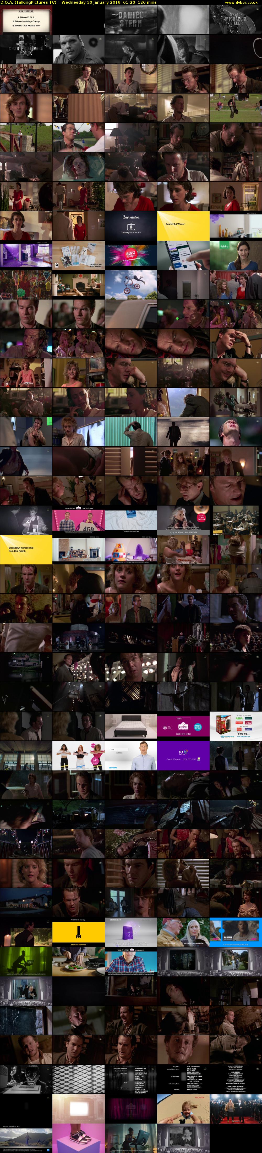 D.O.A. (TalkingPictures TV) Wednesday 30 January 2019 01:20 - 03:20