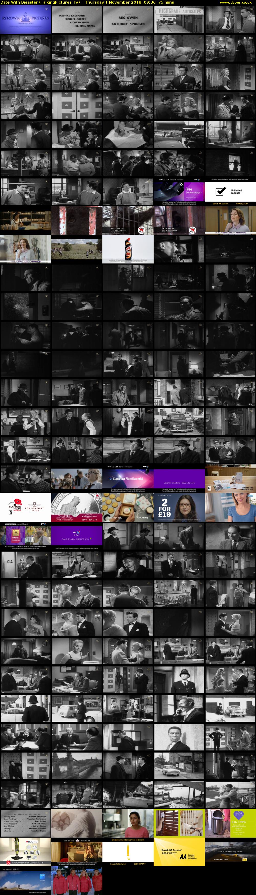 Date With Disaster (TalkingPictures TV) Thursday 1 November 2018 09:30 - 10:45