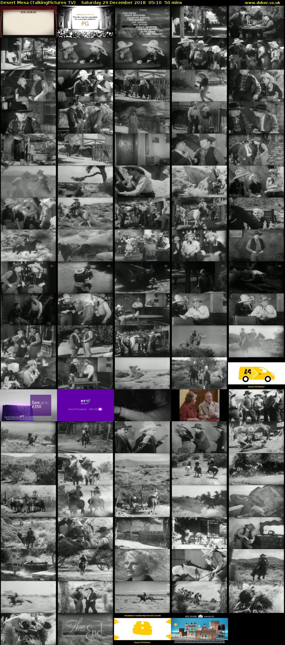 Desert Mesa (TalkingPictures TV) Saturday 29 December 2018 05:10 - 06:00