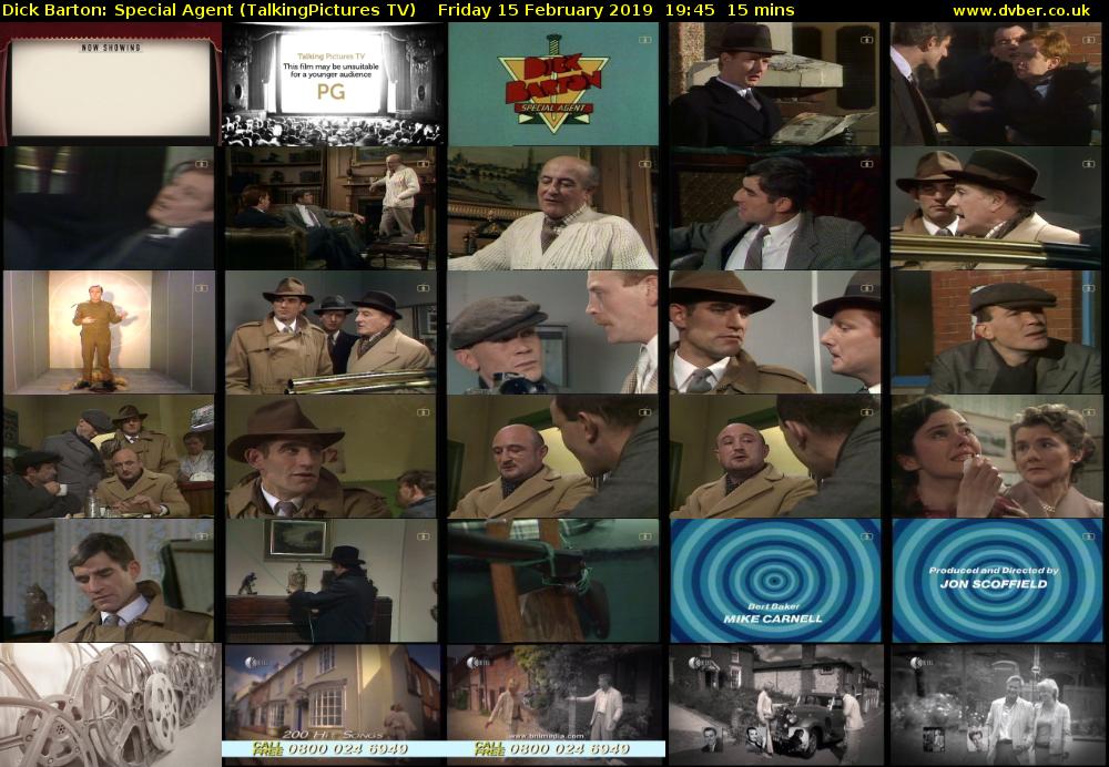 Dick Barton: Special Agent (TalkingPictures TV) Friday 15 February 2019 19:45 - 20:00