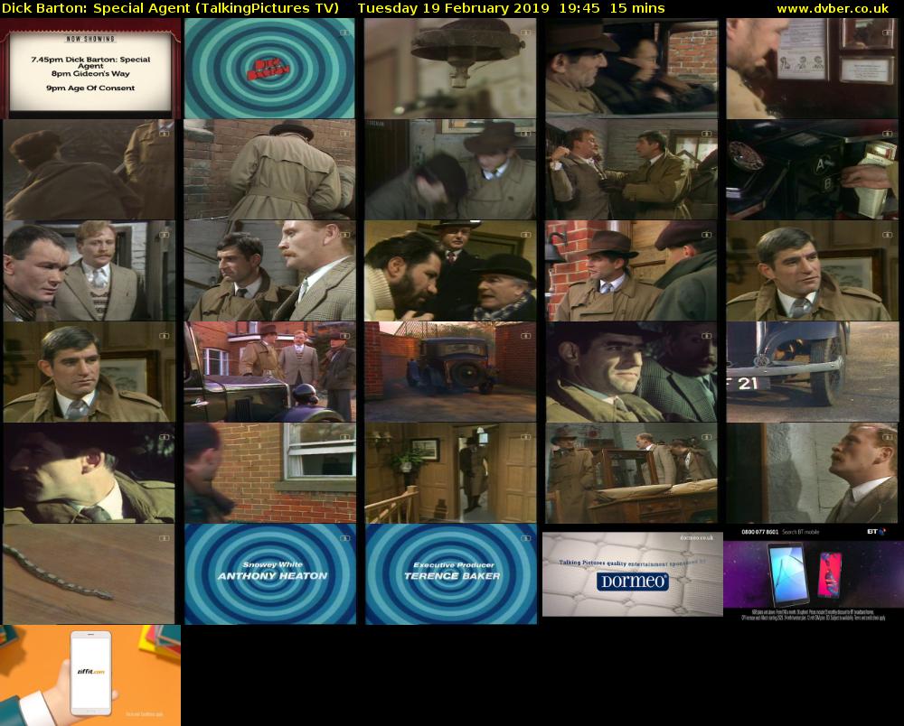 Dick Barton: Special Agent (TalkingPictures TV) Tuesday 19 February 2019 19:45 - 20:00