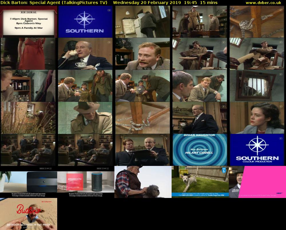 Dick Barton: Special Agent (TalkingPictures TV) Wednesday 20 February 2019 19:45 - 20:00