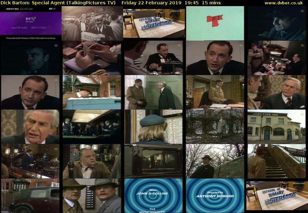 Dick Barton: Special Agent (TalkingPictures TV) Friday 22 February 2019 19:45 - 20:00